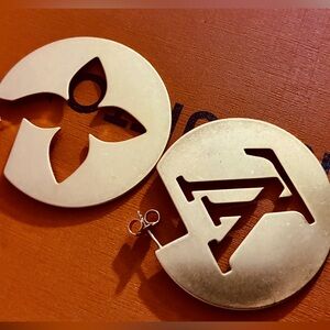 Louis Vuitton Vintage 5cm Round Hoops